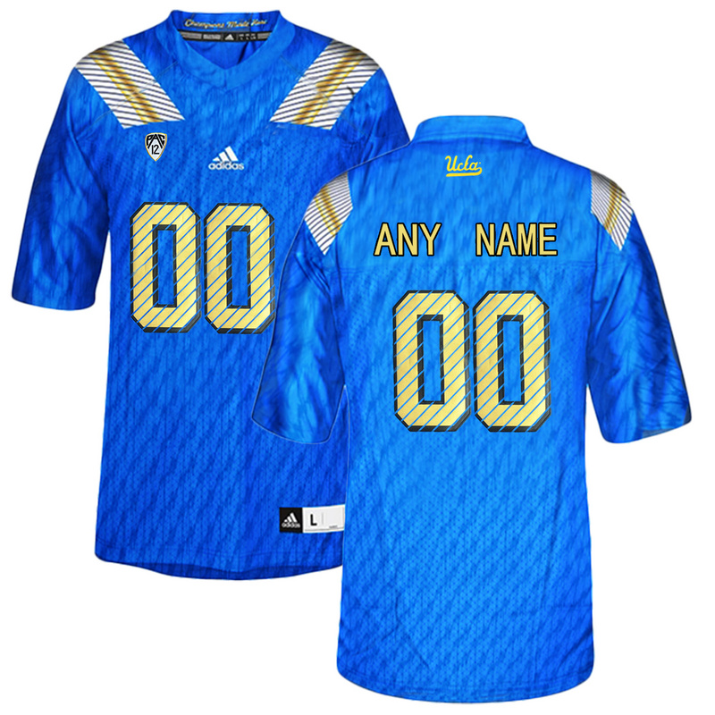 Men UCLA Bruins Customized College Football Authentic Jersey  Blue